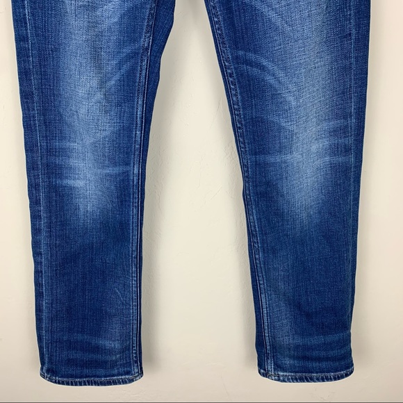 Allsaints "Slim Boys" Boyfriend Fit Medium Indigo Wash Jeans Size 24 - Picture 3 of 14